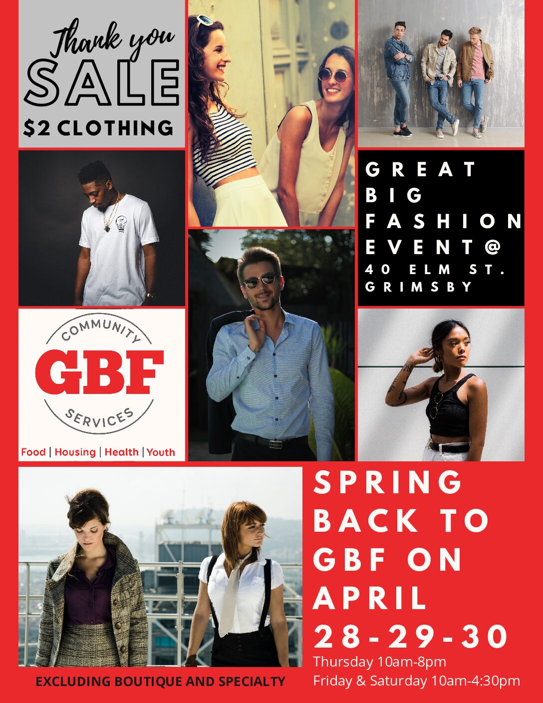 SPRING BACK TO GBF! $2 Clothing Sale!
